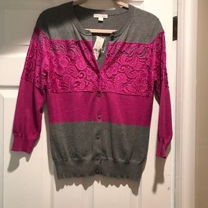 NY and Co mixed media sweater.